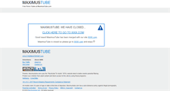 Desktop Screenshot of maximustube.com